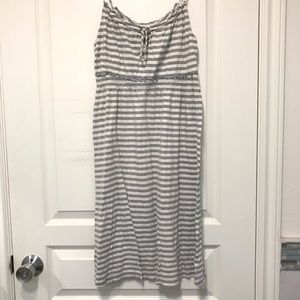Striped spaghetti strap dress